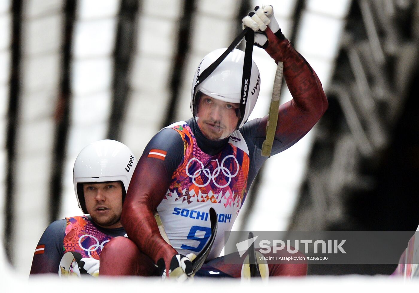 2014 Winter Olympics. Luge. Men's doubles