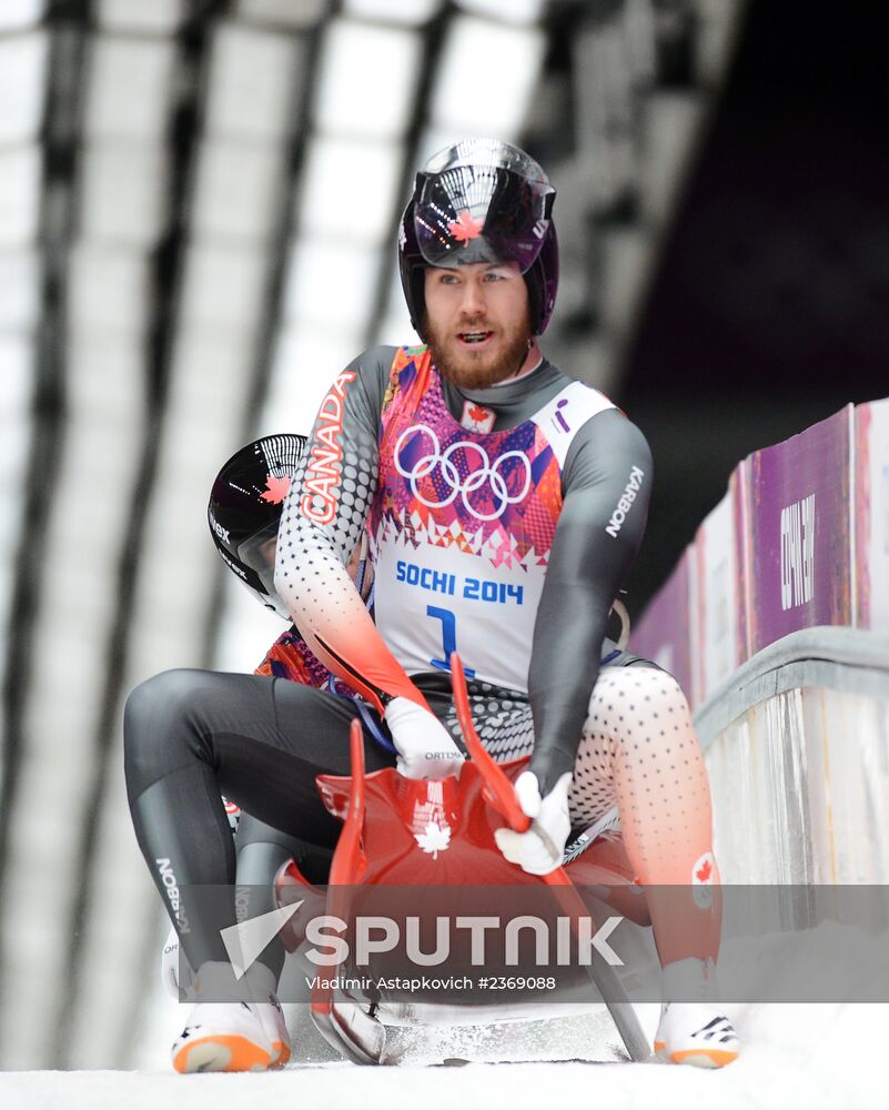 2014 Winter Olympics. Luge. Men's doubles