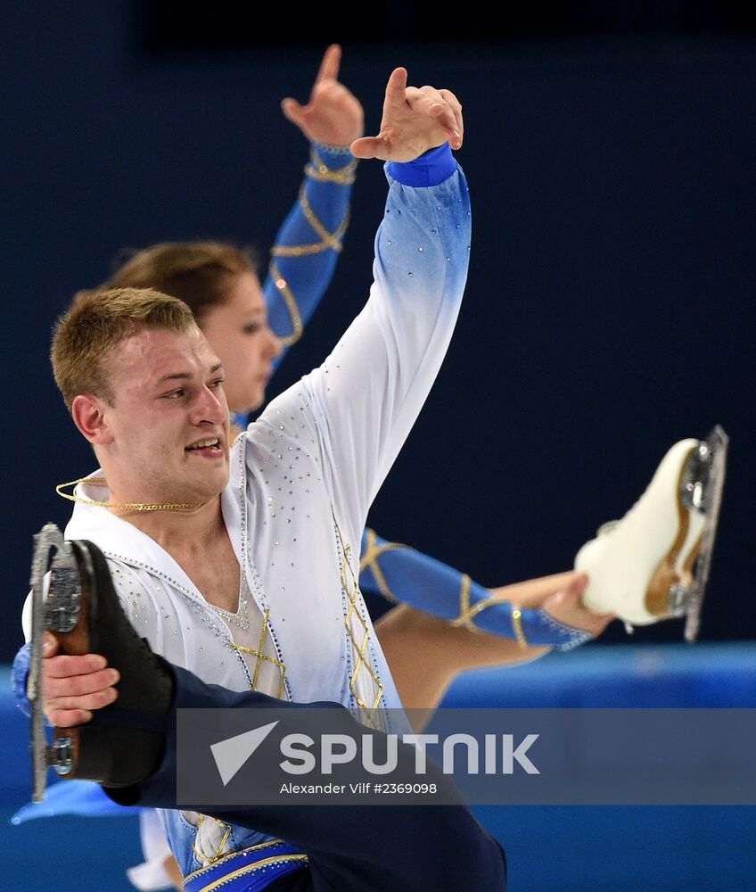 2014 Winter Olympics. Figure skating. Pairs. Free skating