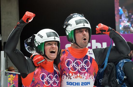 2014 Winter Olympics. Luge. Men’s doubles