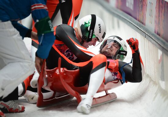 2014 Winter Olympics. Luge. Men’s doubles