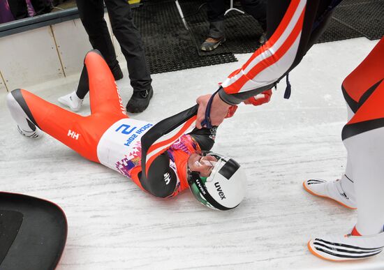 2014 Winter Olympics. Luge. Men’s doubles