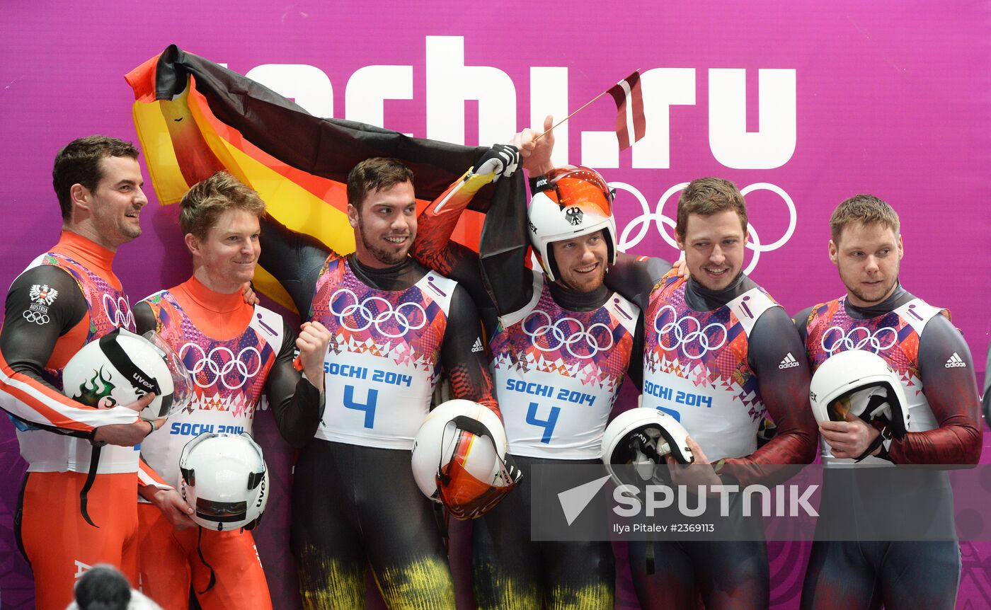 2014 Winter Olympics. Luge. Men’s doubles