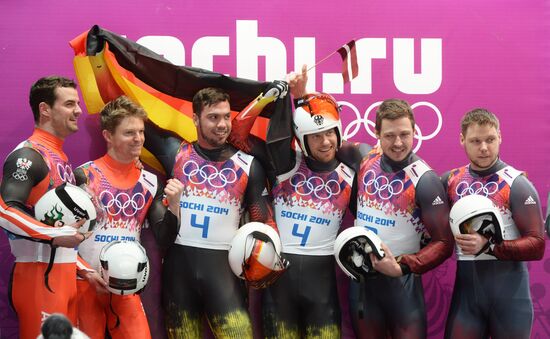 2014 Winter Olympics. Luge. Men’s doubles
