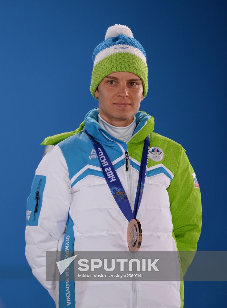 2014 Winter Olympics. Medal ceremony. Day Five
