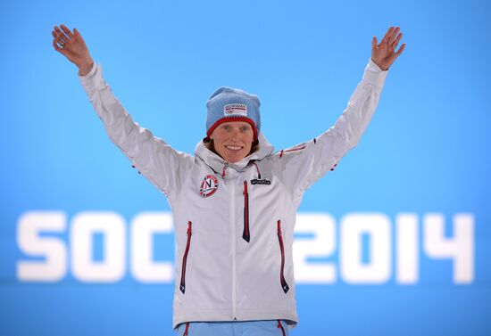 2014 Winter Olympics. Medal ceremony. Day Five