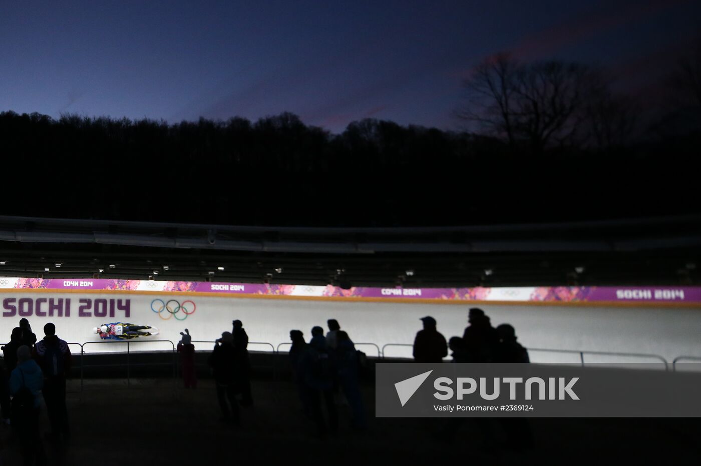 2014 Winter Olympics. Luge. Men’s doubles