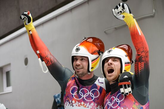 2014 Winter Olympics. Luge. Men's doubles