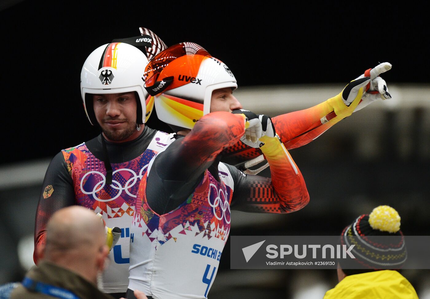 2014 Winter Olympics. Luge. Men's doubles