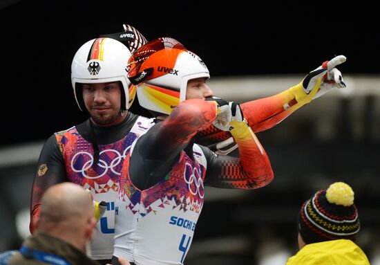 2014 Winter Olympics. Luge. Men's doubles
