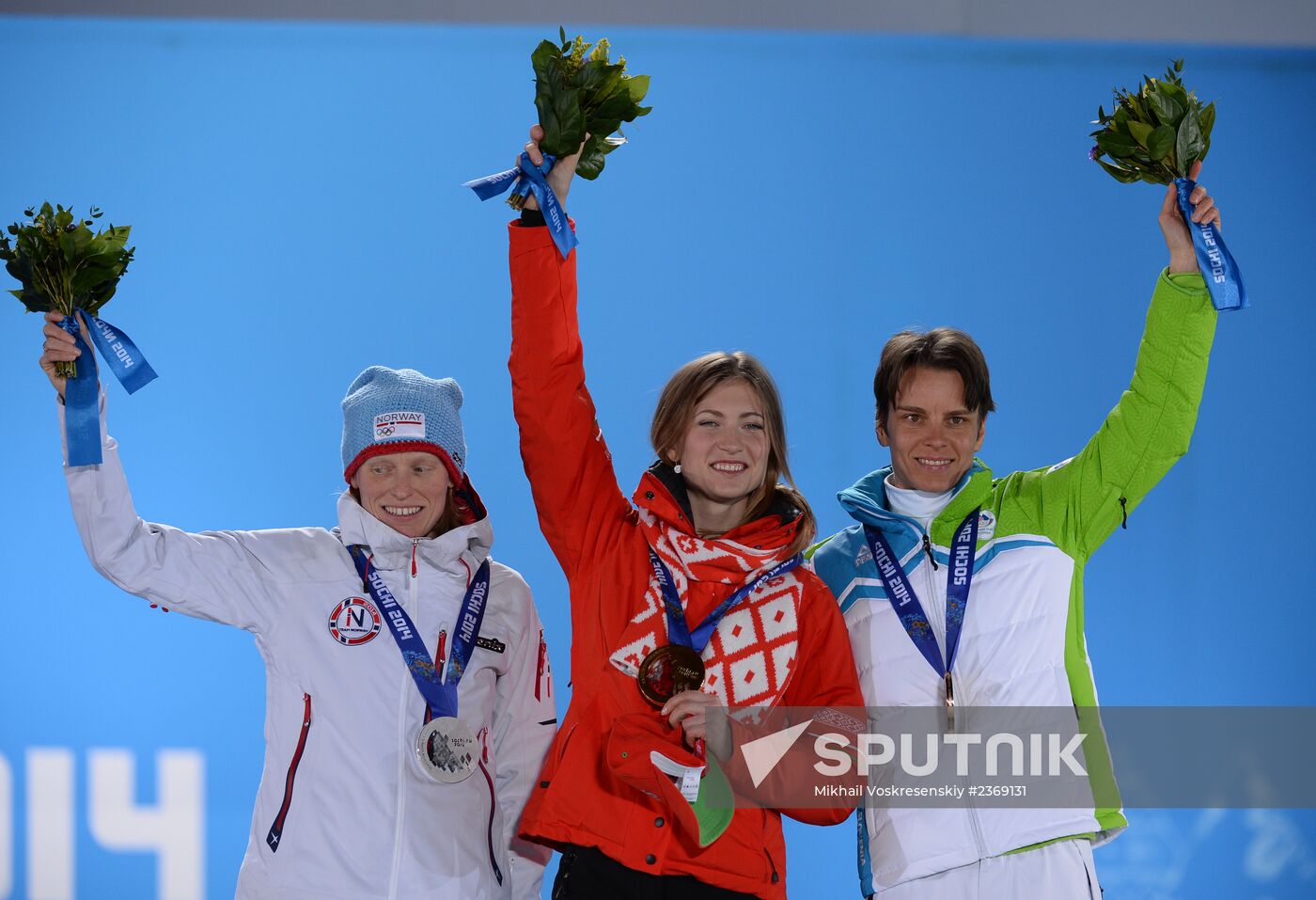 2014 Winter Olympics. Medal ceremony. Day Five