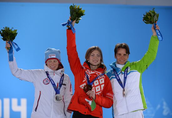 2014 Winter Olympics. Medal ceremony. Day Five