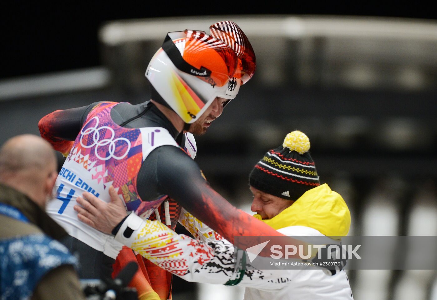2014 Winter Olympics. Luge. Men’s doubles
