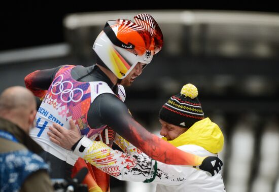 2014 Winter Olympics. Luge. Men’s doubles