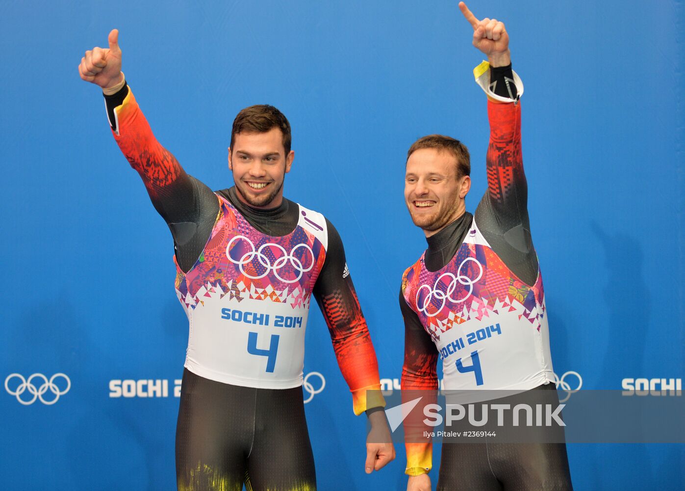 2014 Winter Olympics. Luge. Men’s doubles