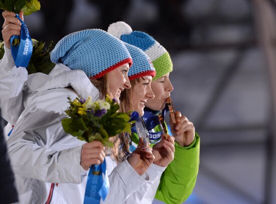 2014 Winter Olympics. Medal ceremony. Day Five