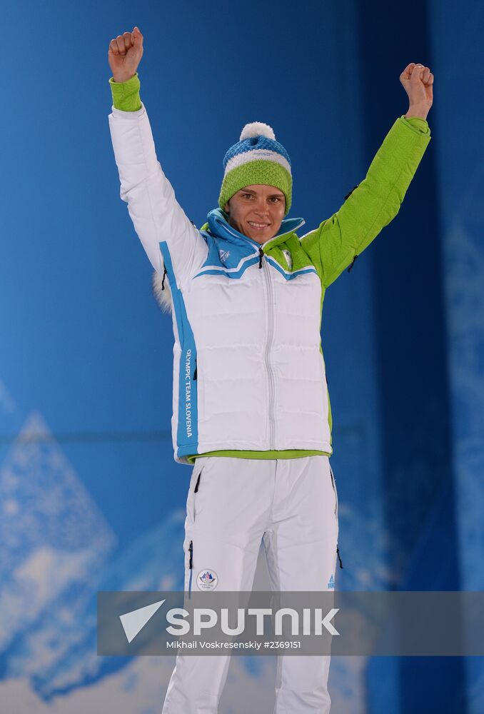 2014 Winter Olympics. Medal ceremony. Day Five