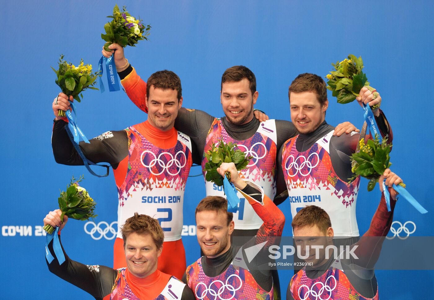 2014 Winter Olympics. Luge. Men’s doubles