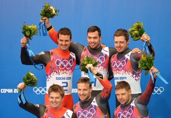 2014 Winter Olympics. Luge. Men’s doubles