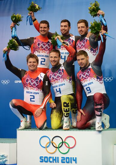 2014 Winter Olympics. Luge. Men’s doubles