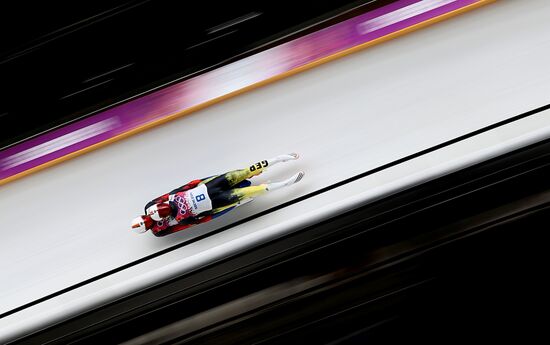 2014 Winter Olympics. Luge. Men’s doubles