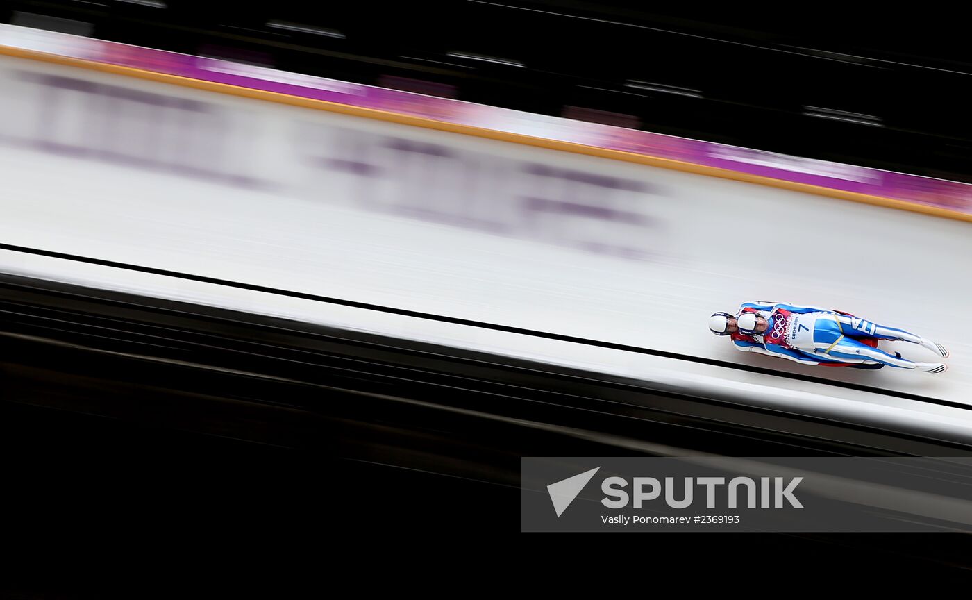 2014 Winter Olympics. Luge. Men’s doubles