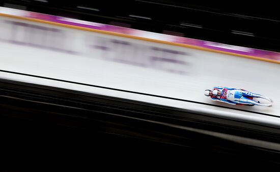 2014 Winter Olympics. Luge. Men’s doubles