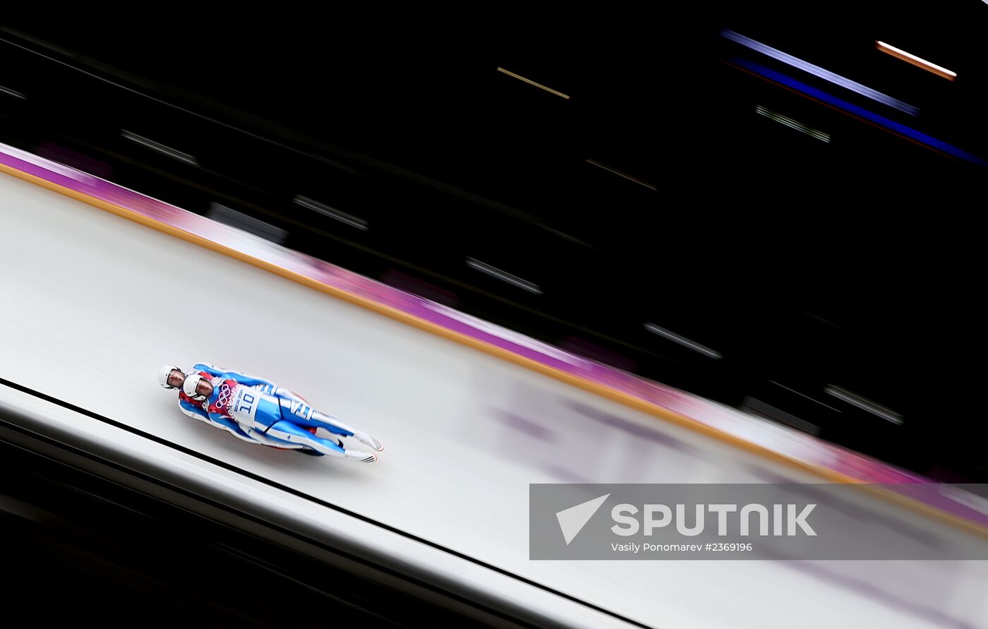 2014 Winter Olympics. Luge. Men’s doubles