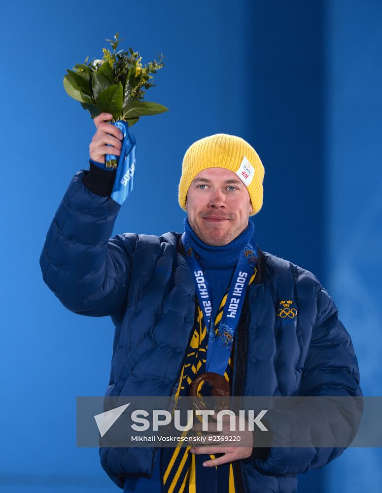 2014 Winter Olympics. Medal ceremony. Day Five