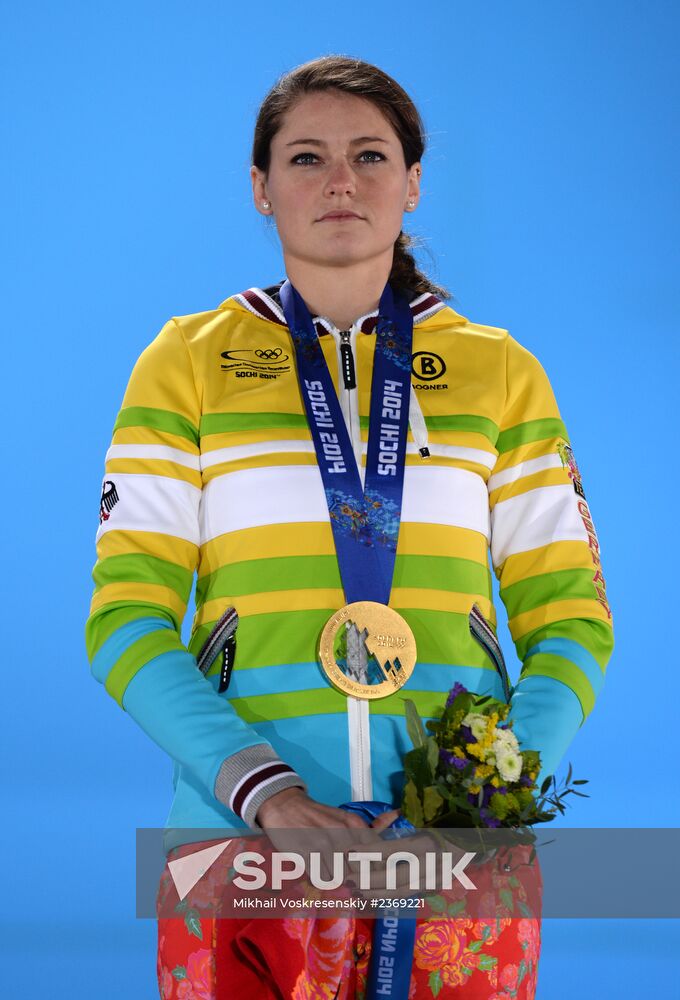 2014 Winter Olympics. Medal ceremony. Day Five