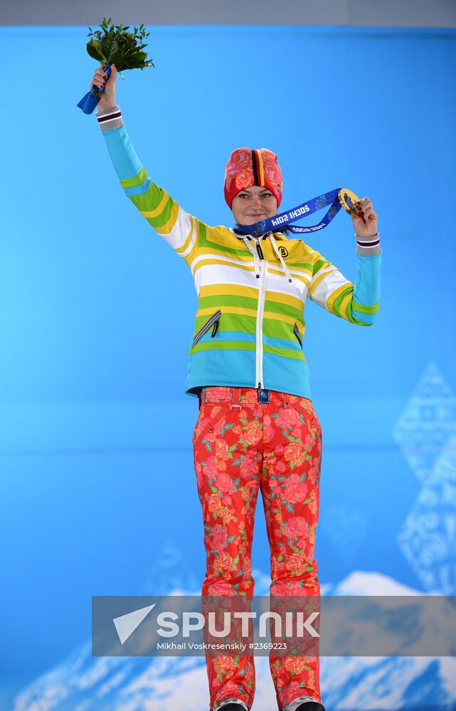 2014 Winter Olympics. Medal ceremony. Day Five