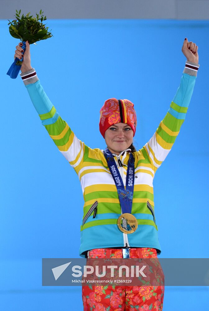 2014 Winter Olympics. Medal ceremony. Day Five