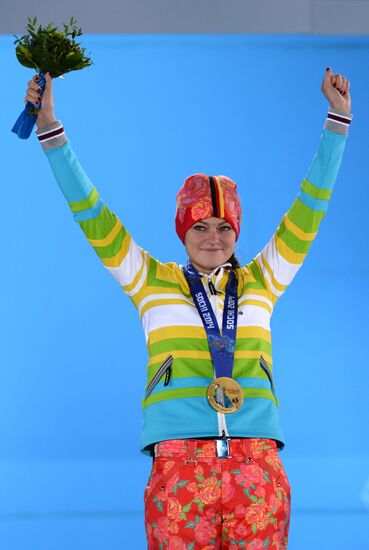 2014 Winter Olympics. Medal ceremony. Day Five