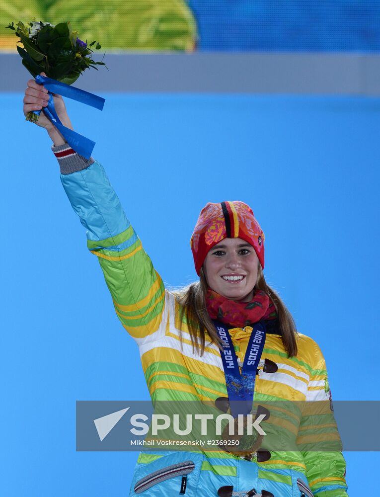 2014 Winter Olympics. Medal ceremony. Day Five