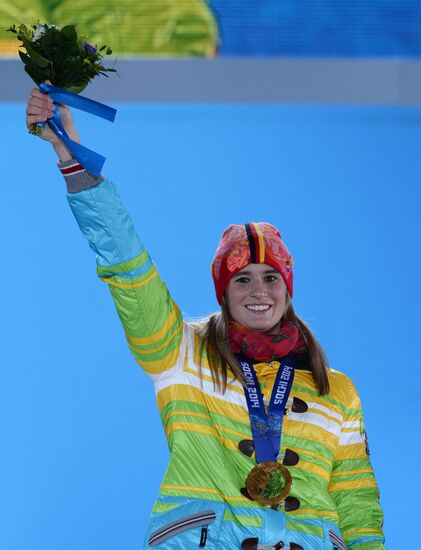 2014 Winter Olympics. Medal ceremony. Day Five