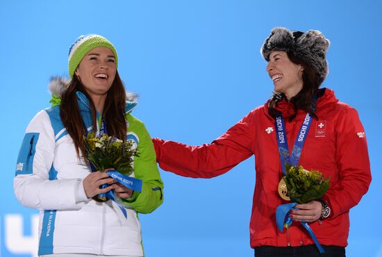 2014 Winter Olympics. Medal ceremony. Day Five
