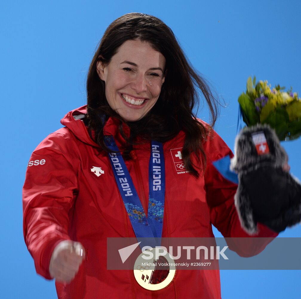 2014 Winter Olympics. Medal ceremony. Day Five