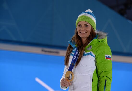 2014 Winter Olympics. Medal ceremony. Day Five