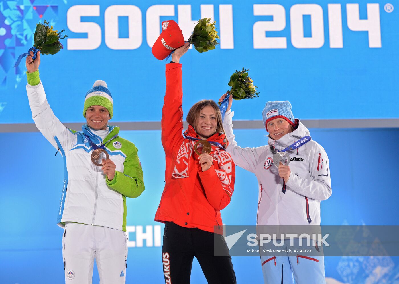 2014 Winter Olympics. Medal ceremony. Day Five