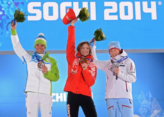 2014 Winter Olympics. Medal ceremony. Day Five