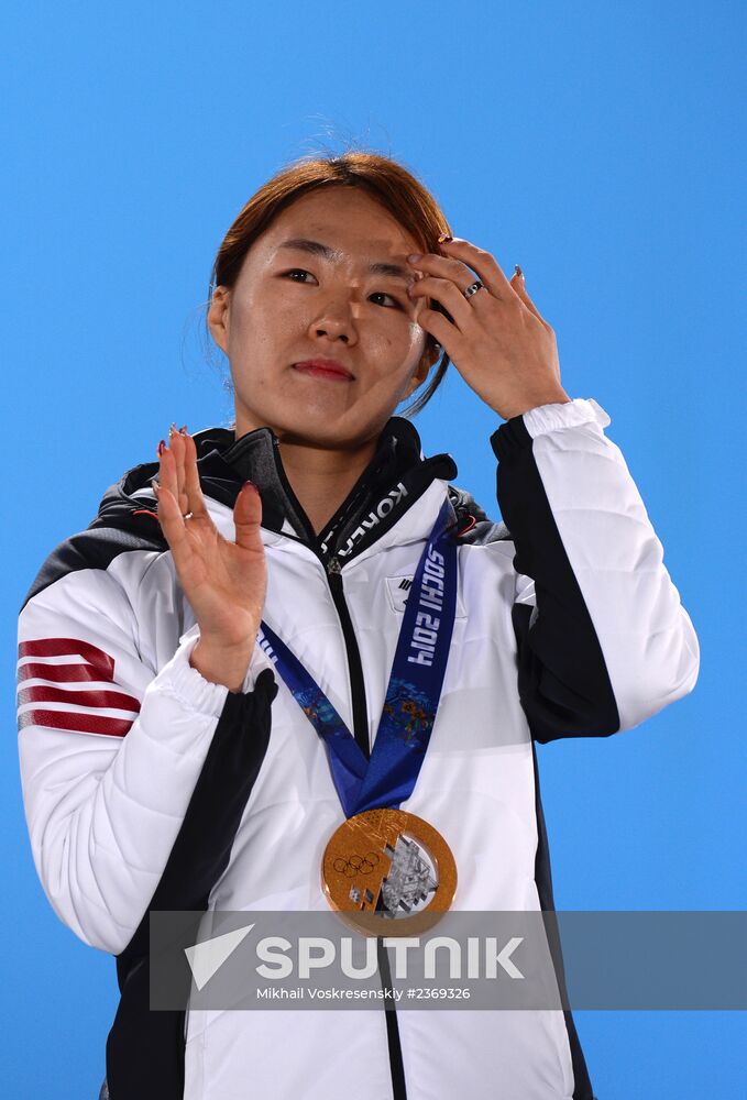 2014 Winter Olympics. Medal ceremony. Day Five