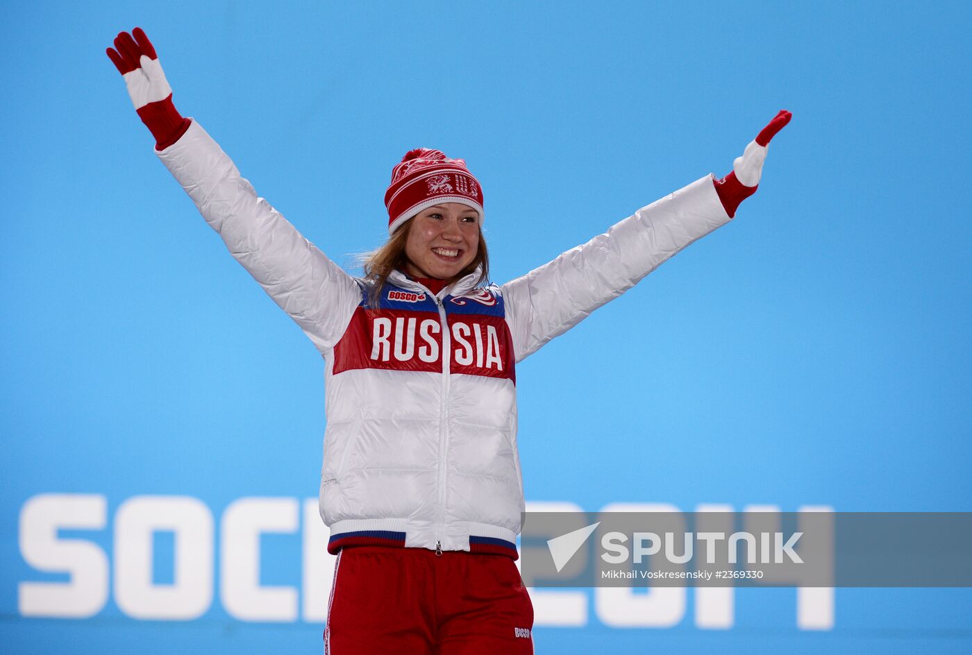 2014 Winter Olympics. Medal ceremony. Day Five