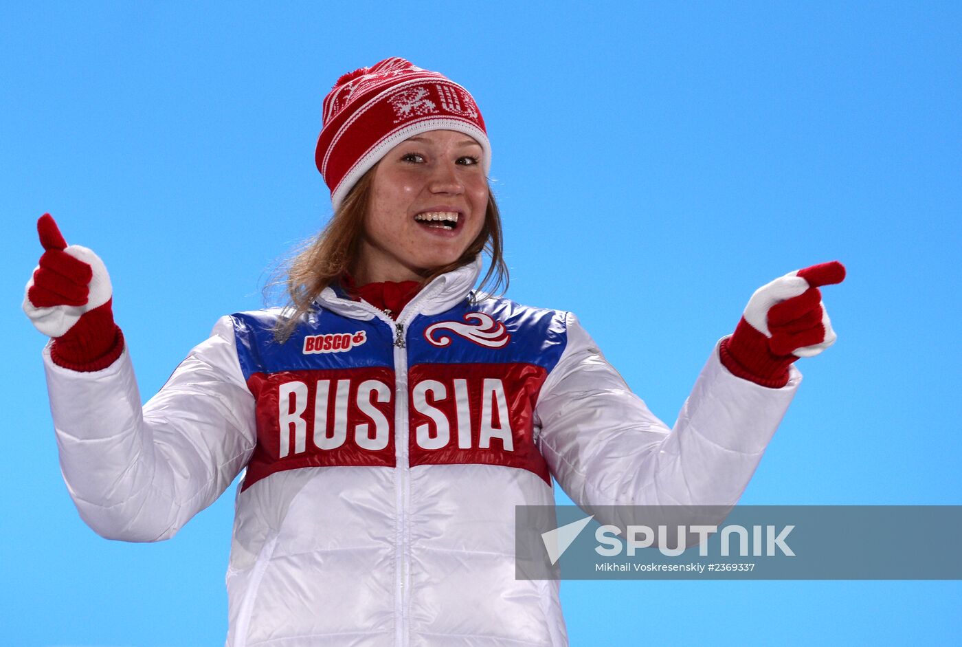 2014 Winter Olympics. Medal ceremony. Day Five