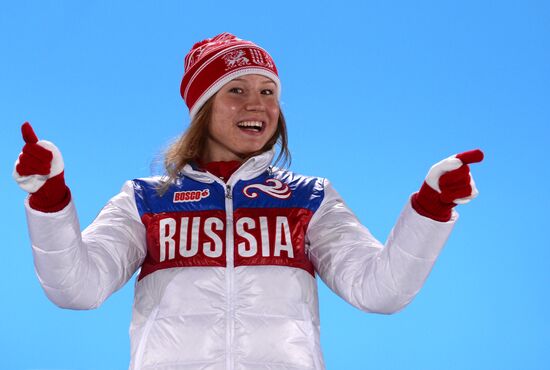 2014 Winter Olympics. Medal ceremony. Day Five