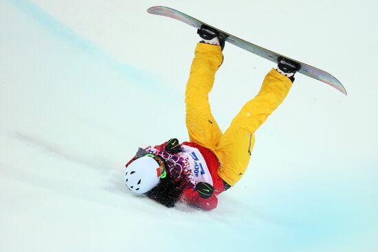 2014 Winter Olympics. Snowboarding. Women. Halfpipe