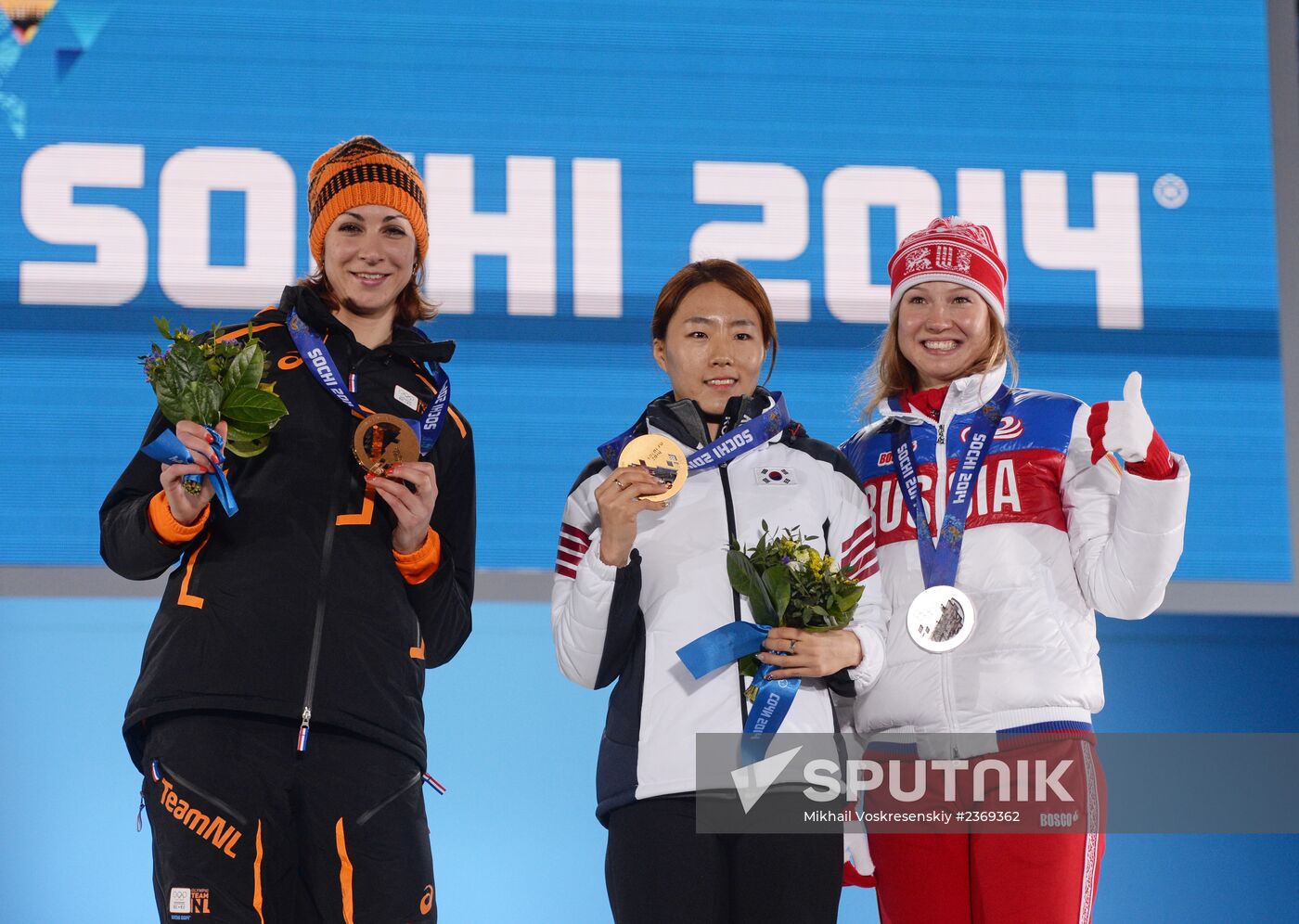 2014 Winter Olympics. Medal ceremony. Day Five