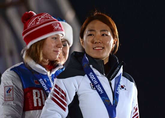 2014 Winter Olympics. Medal ceremony. Day Five