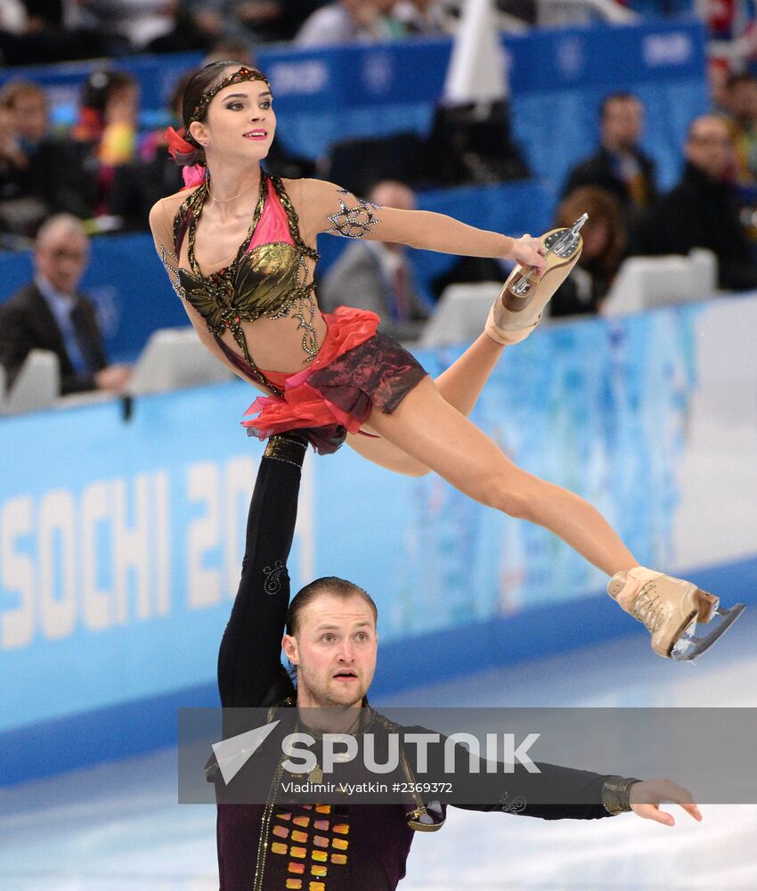 2014 Winter Olympics. Figure skating. Pairs. Free skating