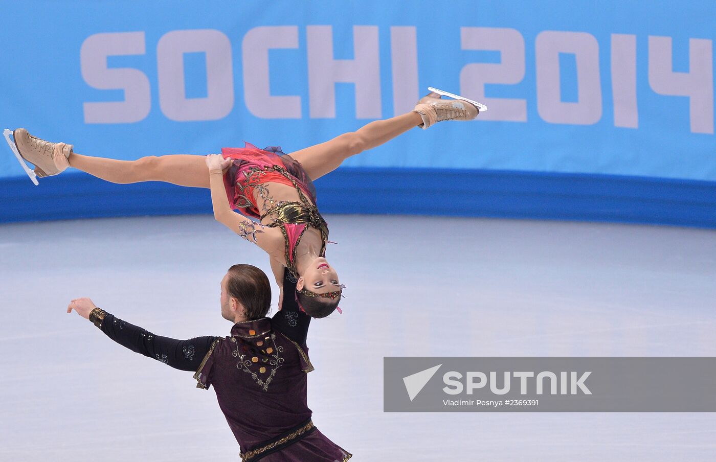 2014 Winter Olympics. Figure skating. Pairs. Free skating