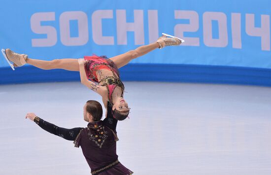 2014 Winter Olympics. Figure skating. Pairs. Free skating